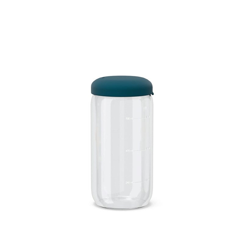 Bocal hermétique en verre borosilicate 750 ml - blue abyss