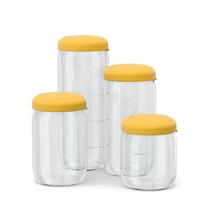 Bocal hermétique en verre borosilicate 750 ml - mimosa
