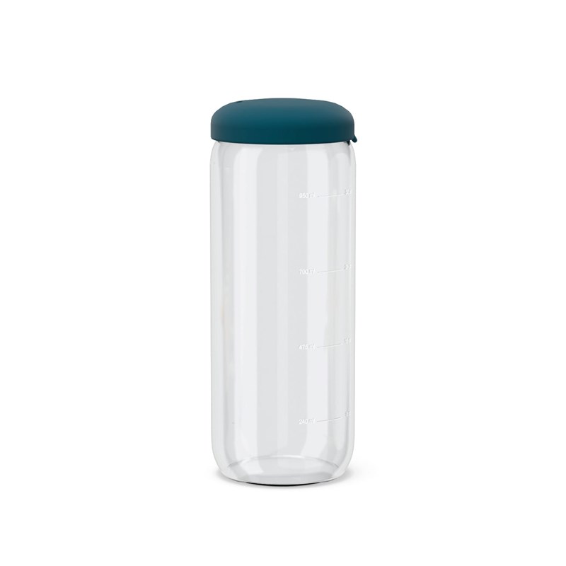 Bocal hermétique en verre borosilicate 1000 ml - blue abyss