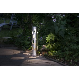 Borne solaire cylindrique ajourée 68cm