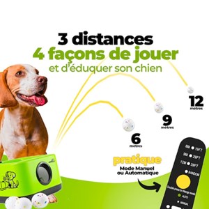 Prévente: lanceur de balle auto chien