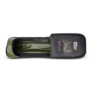 Trousse de toilette imperméable unisexe avec poignée Vert foncé