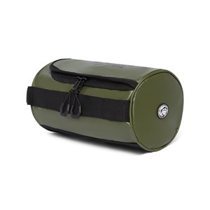 Trousse de toilette imperméable unisexe avec poignée Vert foncé