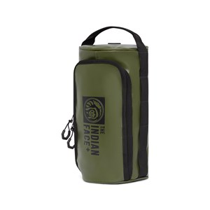 Trousse de toilette imperméable unisexe avec poignée Vert foncé