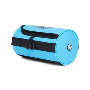 Trousse de toilette imperméable unisexe avec poignée Bleu clair