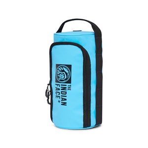 Trousse de toilette imperméable unisexe avec poignée Bleu clair