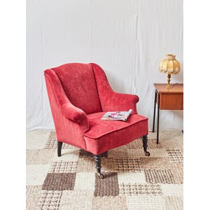 Ernest, le fauteuil bergère rouge n°896