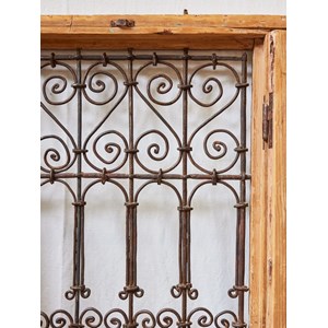 Fenêtre marocaine décorative en fer forgé n°939