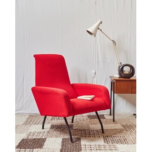 Jakob, le fauteuil italien rouge n°971