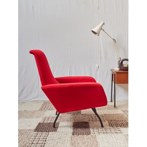 Jakob, le fauteuil italien rouge n°971
