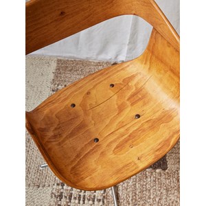 Paire de chaise design en bois n°1467
