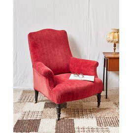 Ernest, le fauteuil bergère rouge n°895