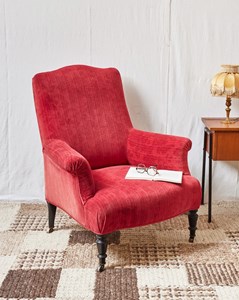 Ernest, le fauteuil bergère rouge n°895