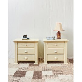 Paire de grands chevets en eucalyptus n°1302