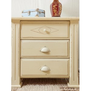 Paire de grands chevets en eucalyptus n°1302
