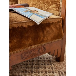 Fauteuil art nouveau en bois n°898