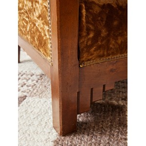 Fauteuil art nouveau en bois n°898