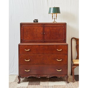 Buffet anglais en ronce de noyer n°1468