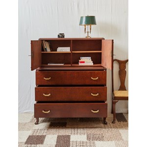 Buffet anglais en ronce de noyer n°1468