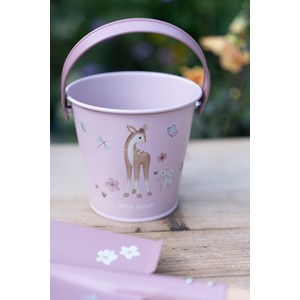 Seau rose fairy garden