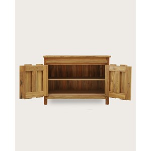 Antik - meuble sous vasque en teck de bateau recyclé