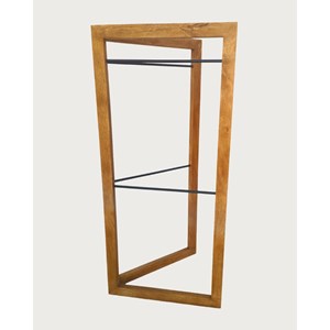 Elevéa - porte serviette pliable en bois massif de manguier
