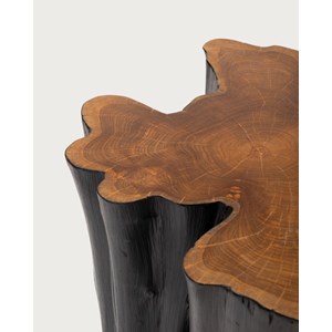 Timberly - table basse tronc d'arbre massif