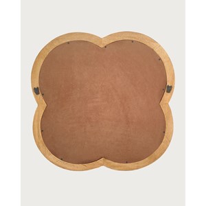 Lucky - miroir mural en bois massif de manguier 60x60 cm
