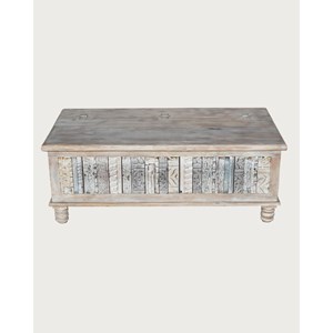 Viva - coffre en bois massif sculpté 120 cm