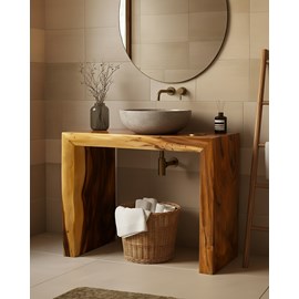 Arden - meuble sous vasque en bois massif