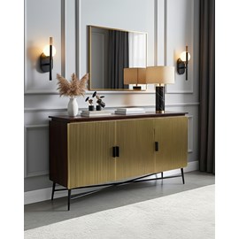 Moon- grand buffet finition laiton vieilli 150 cm