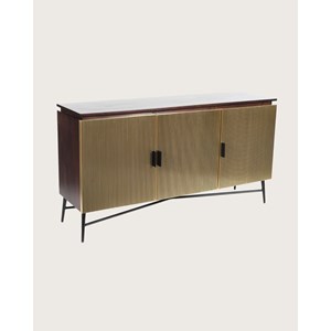 Moon- grand buffet finition laiton vieilli 150 cm
