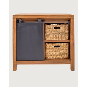 Boxel - meuble salle de bain en bois de teck recycle