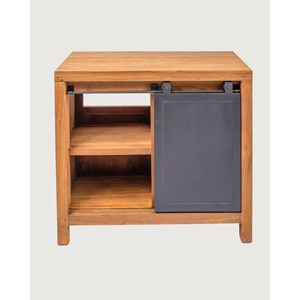 Boxel - meuble salle de bain en bois de teck recycle