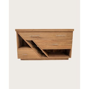 Diva bois - meuble salle de bain en teck 145 cm