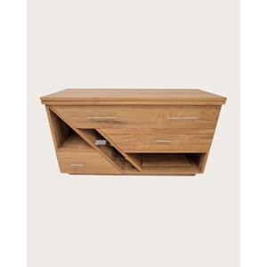 Diva bois - meuble salle de bain en teck 145 cm