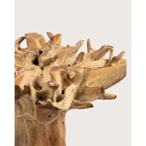 Forest - table de jardin en bois brut de teck sans le plateau de verre