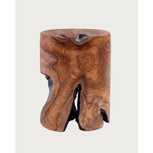 Ora - tabouret en bois de teck