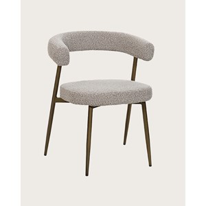 Agda - lot de 2 chaises agda en tissu et pieds métal