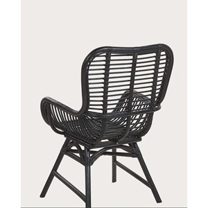 Lot de 4 chaises sapporo - lot de 4 chaises sapporo en rotin noir