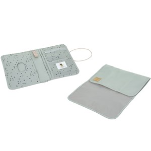 Pochette de change casual menthe florale