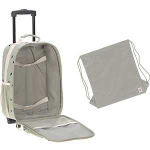 Valise à roulettes happy prints olive clair