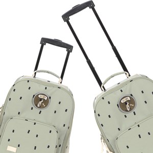 Valise à roulettes happy prints olive clair