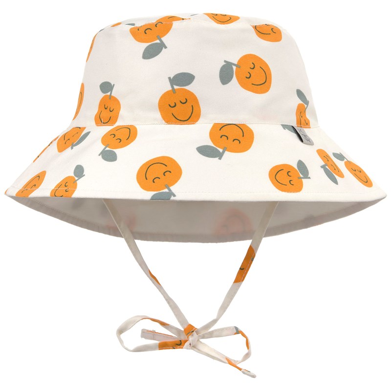 Chapeau réversible anti-uv orange (3-6 mois)