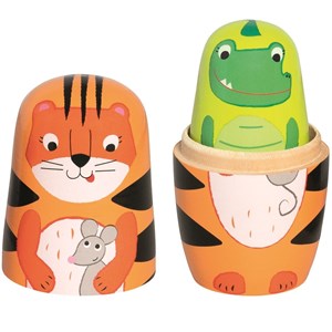 Poupées gigognes tigre tavi et ses amis