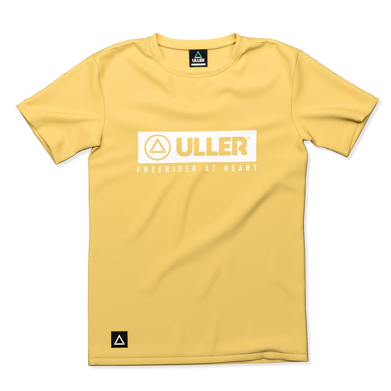T-shirt sport enfant coton respirant uller classic jaune