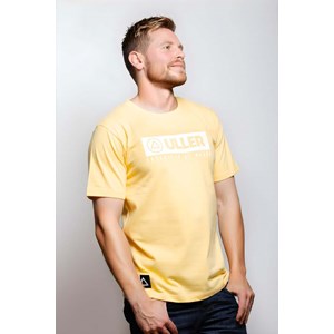 T-shirt sport unisexe coton respirant uller classic jaune