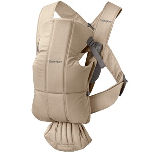 Porte-bébé mini tissé beige