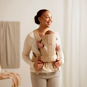 Porte-bébé mini tissé beige