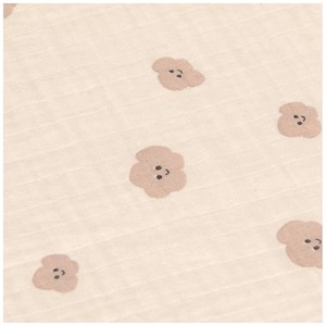 Lot de 3 langes mousseline tiny team taupe (60x60 cm)